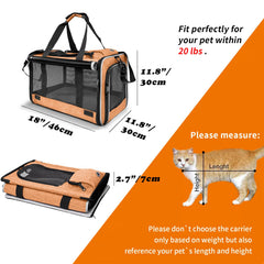 GAPZER dog carry bag private roller blinds provide a calm, private space.