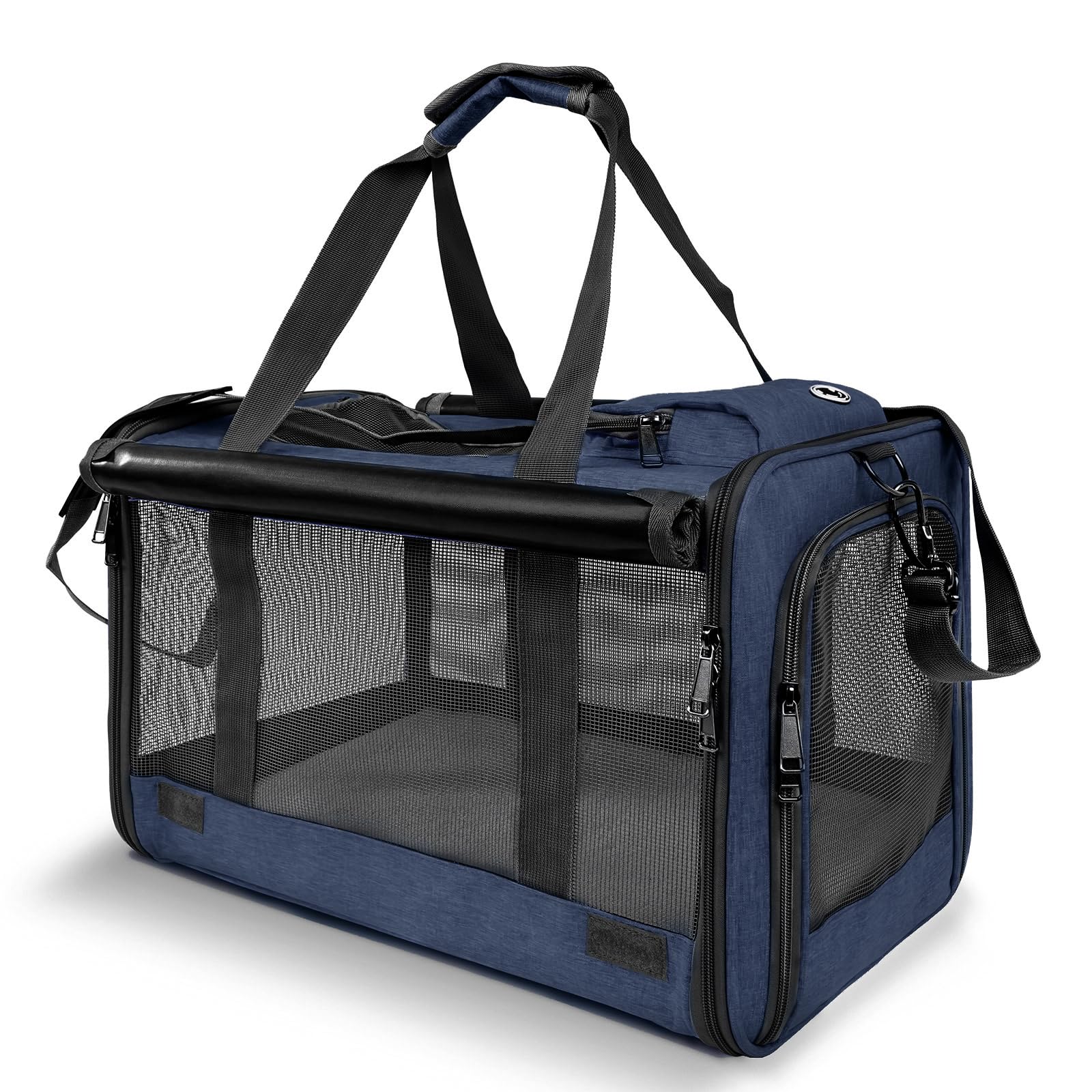 GAPZER large cat carrier dimensions show roomy transport and easy pet visibility.