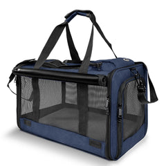 GAPZER large cat carrier dimensions show roomy transport and easy pet visibility.