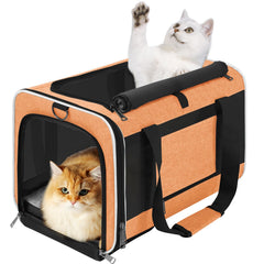 GAPZER Large Cat Carry Bag top opening aids quick loading during travel