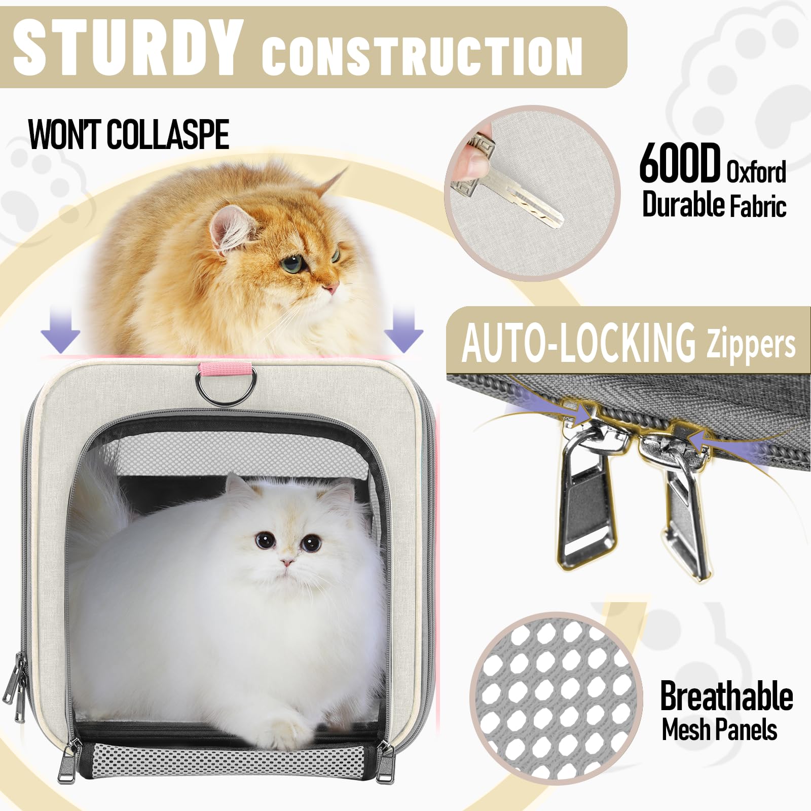 GAPZER pet carrier car-seat attachment demonstrates secure travel setup.