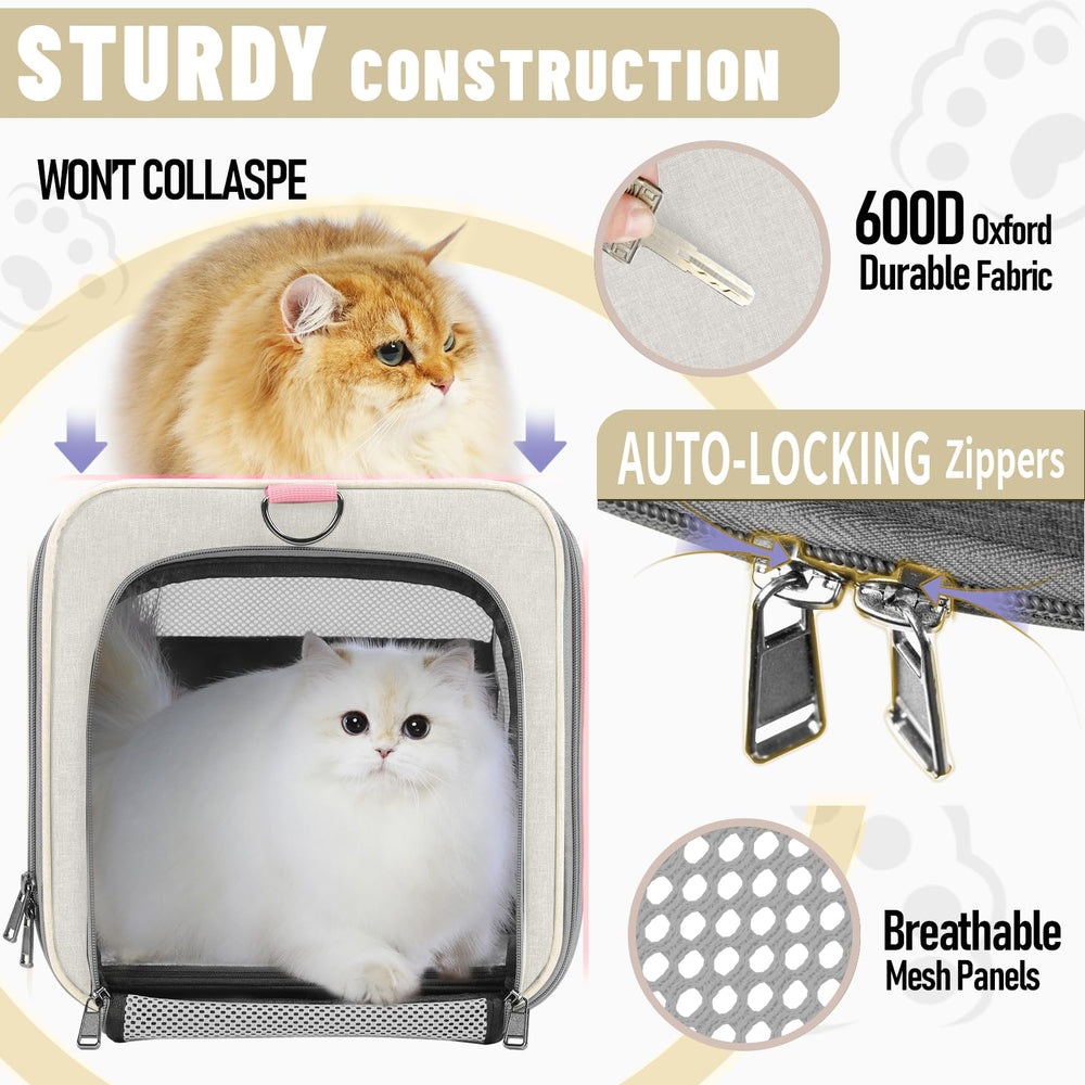 GAPZER pet carrier car-seat attachment demonstrates secure travel setup.