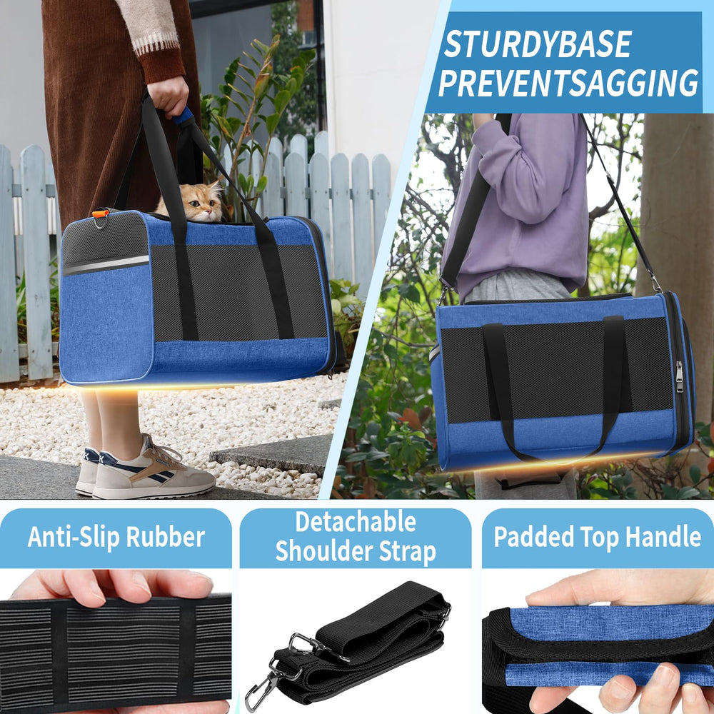 GAPZER Pet Carrier Large collapsible design enables compact storage at home or on the go