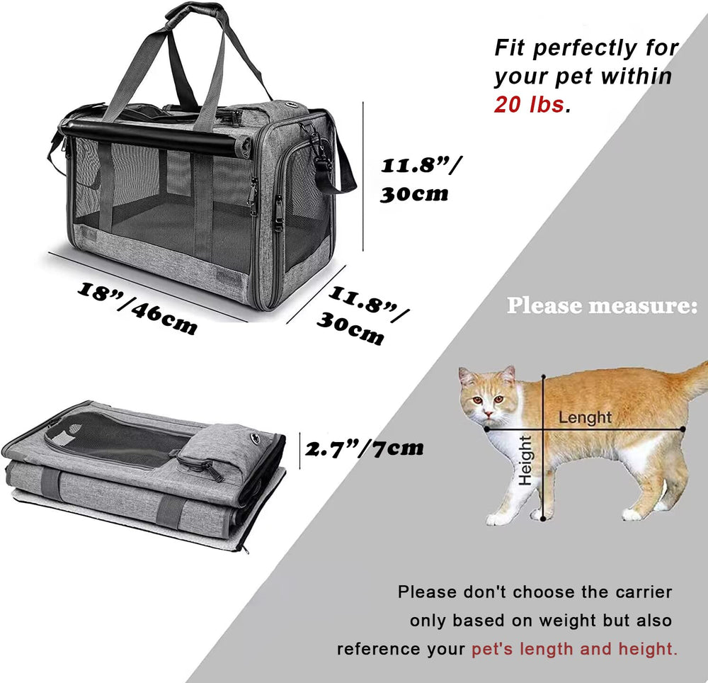 Gapzer pet carrier mesh privacy design ensures airflow while keeping pets calm.