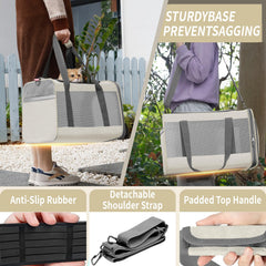 GAPZER pet carrier roll-up entrance shows easy loading for kittens and cats.