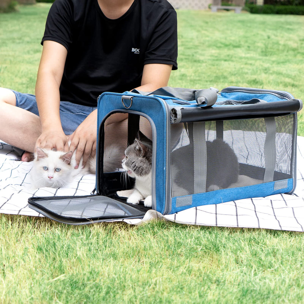 GAPZER Pet Carrier shoulder strap padding shows reduced fatigue during long carries.
