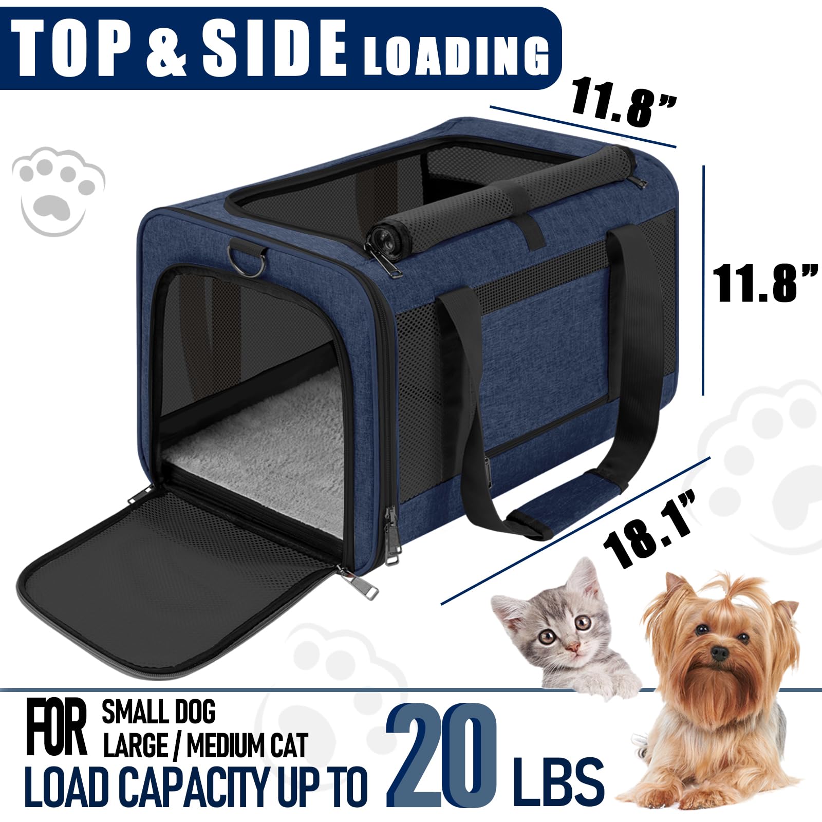 GAPZER soft carrier with adjustable strap, convenient hands-free transport during trips.