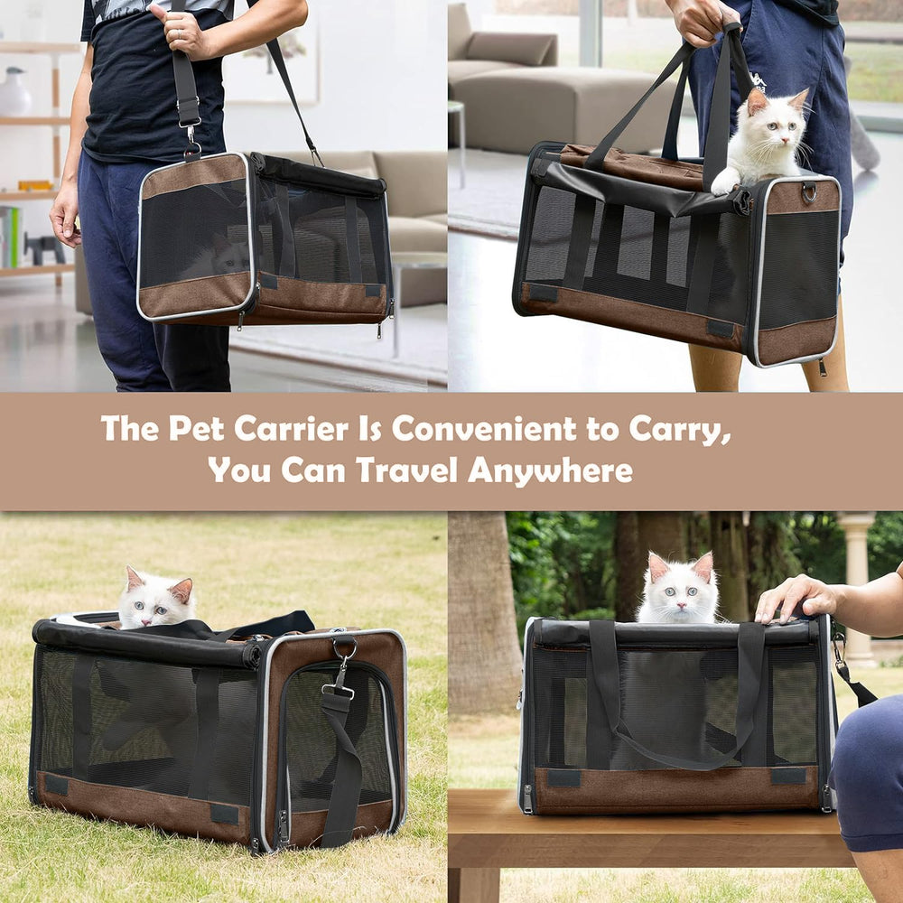 GAPZER top-entry carrier enables easy pet placement inside the bag.