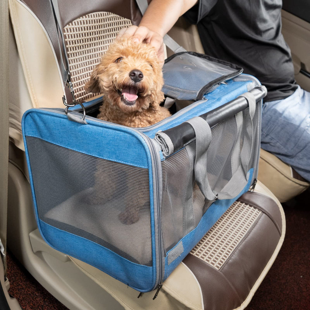 GAPZER Pet Carrier top and side entry image for convenient pet access.