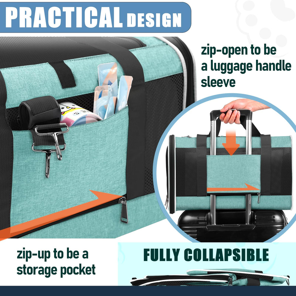 GAPZER Soft Cat Carrier car-seat compatibility keeps pets safe during drives.
