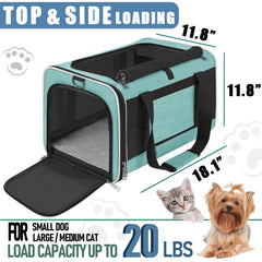 GAPZER Soft Cat Carrier Oxford fabric close-up highlights durable, easy-care material.