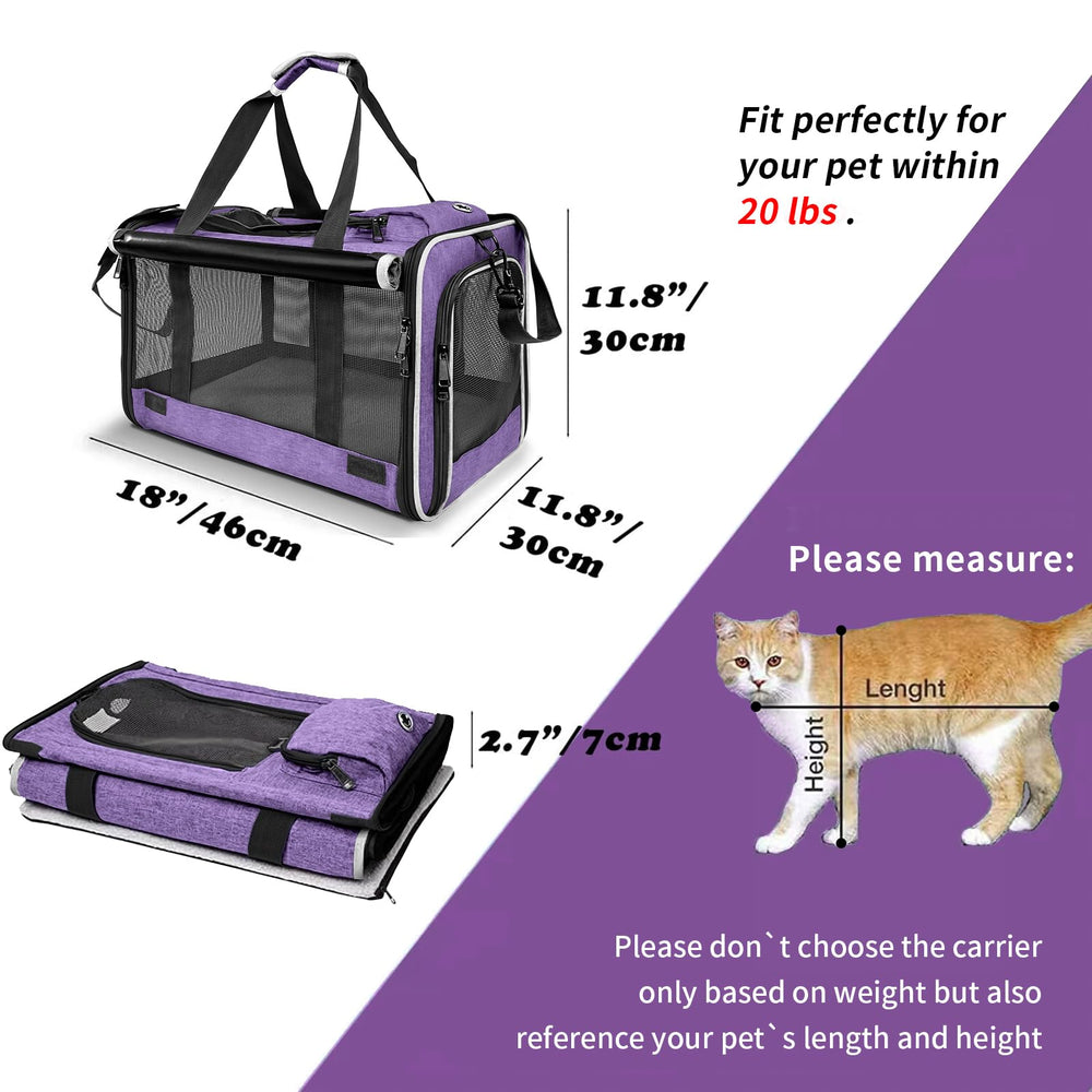 Gapzer top and side entry pet carrier for easy access