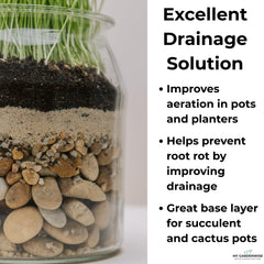 GARDENWISE fine sand seed-starting base provides breathable moisture for seedlings.