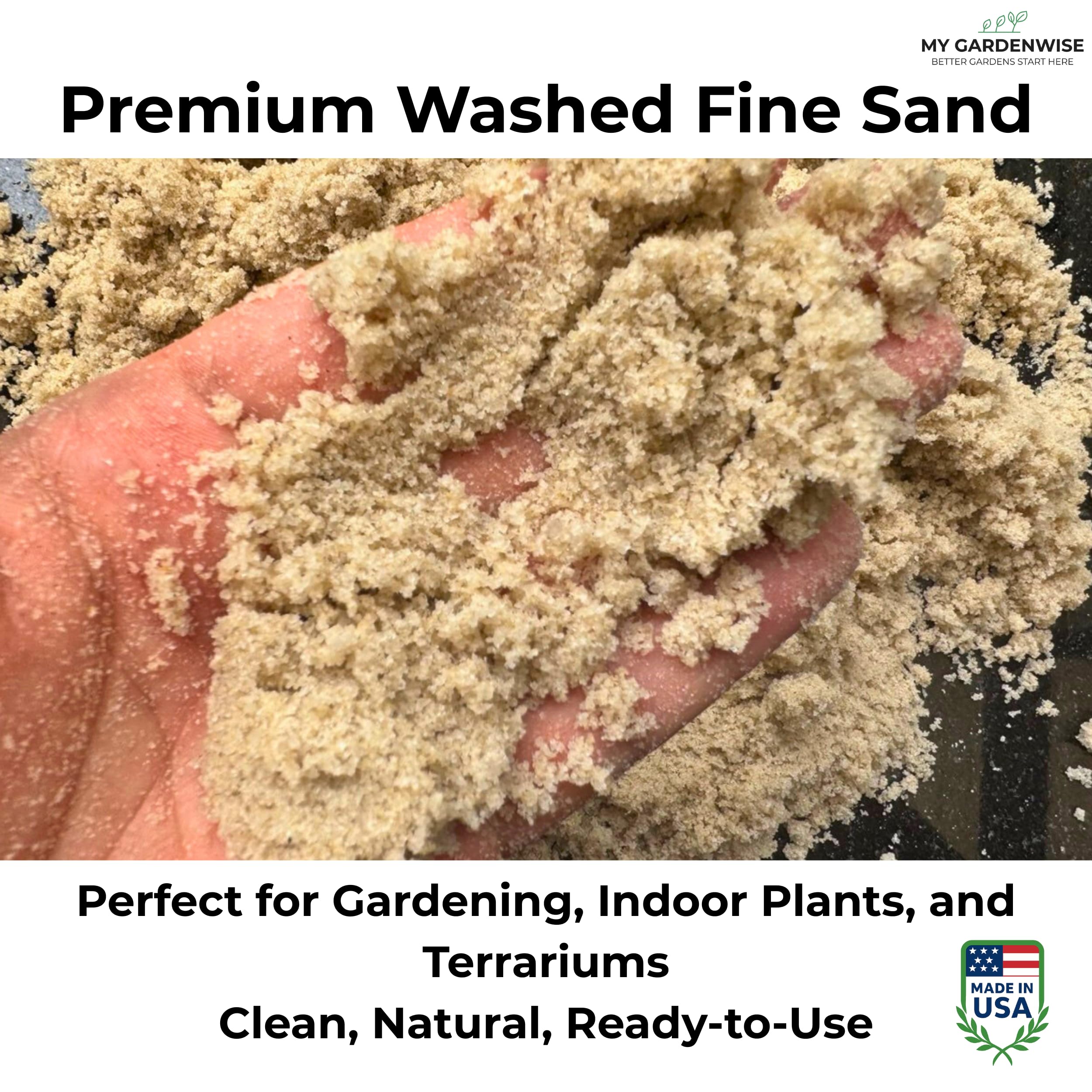 GARDENWISE fine sand for succulents demonstrates improved drainage to prevent overwatering.