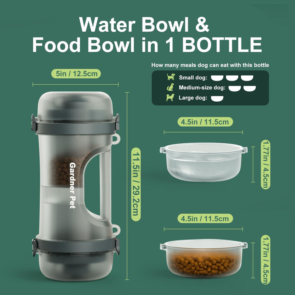 Gardner Pet 2-in-1 travel solution doubles as a waste bin for outdoor adventures.