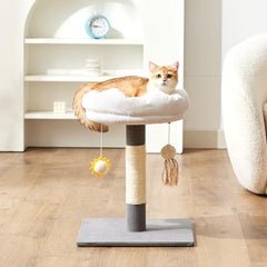 Gardner Pet cat-tree top bed removable for easy cleaning and cozy lounging.