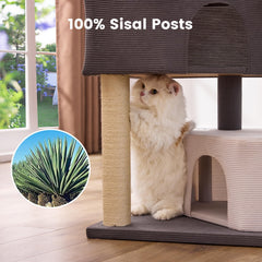 Gardner Pet 41-inch cat tree shows corduroy texture with better traction