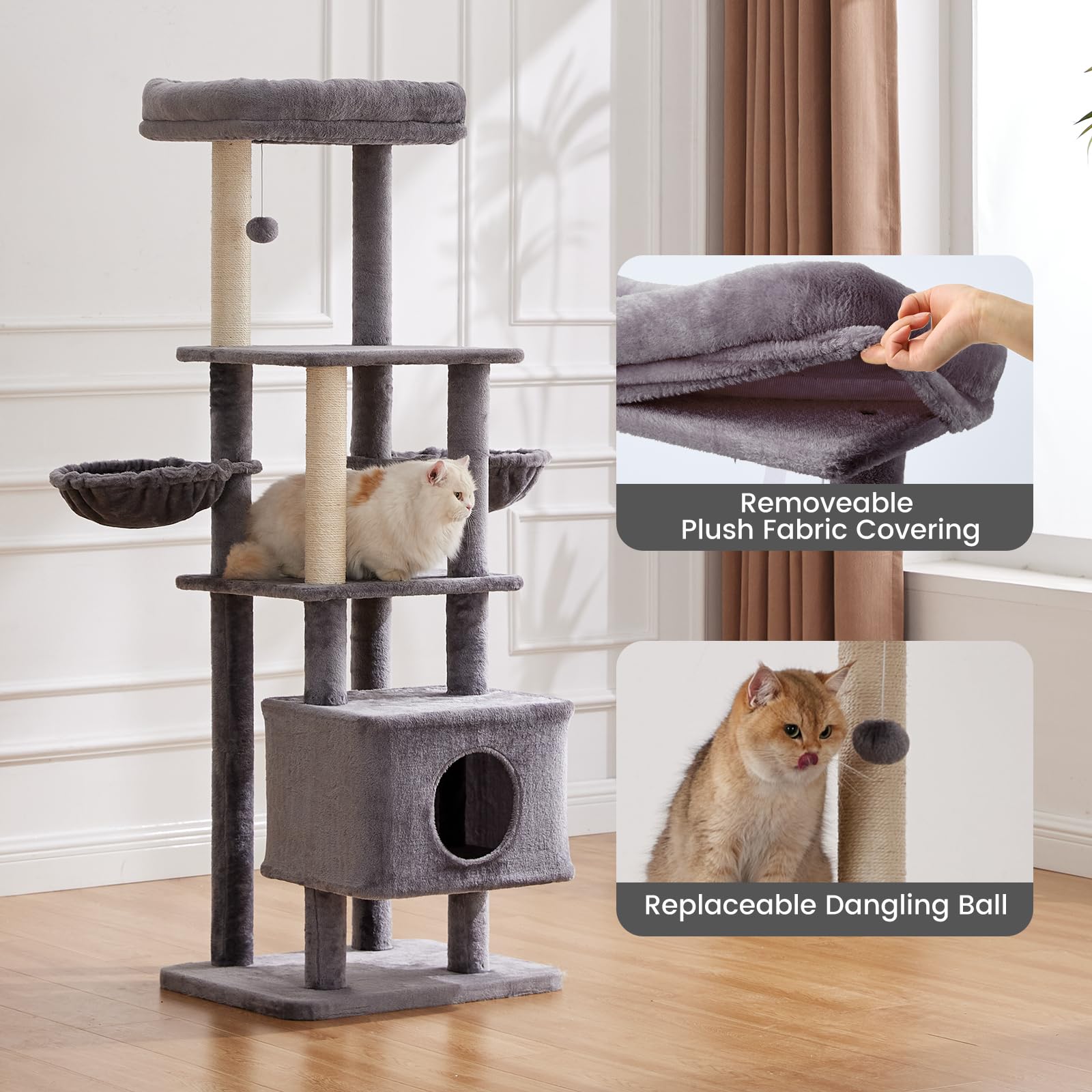 Gardner Pet 65in cat condo offers a cozy hideaway for lounging