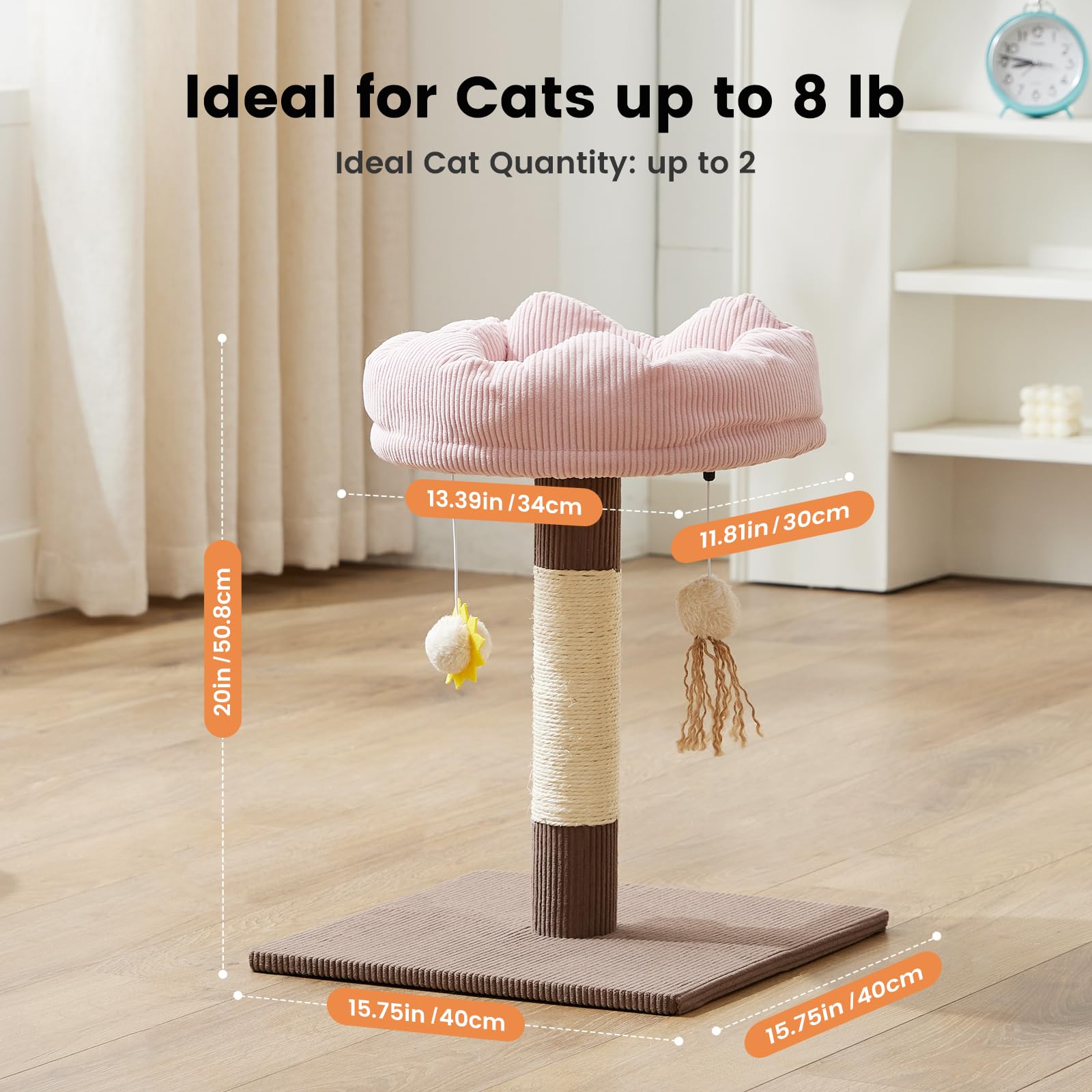 Gardner Pet hanging toys pom-pom and sun plush for interactive play