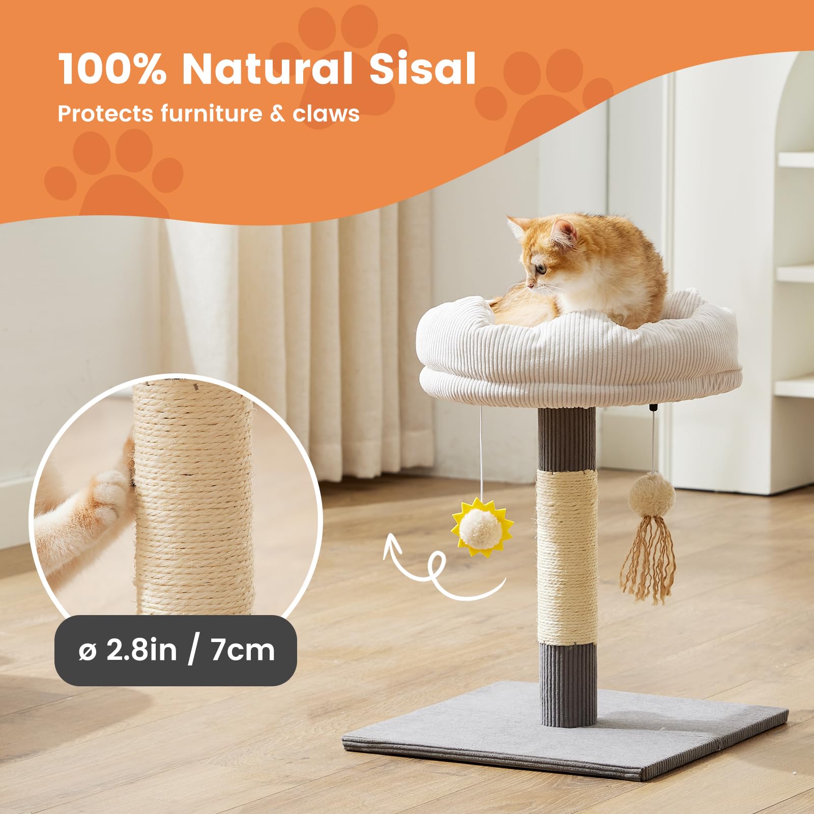 Gardner Pet ideal for kittens with small perches and soft textures.