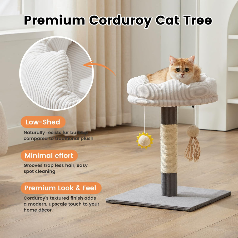 Gardner Pet natural sisal post encourages healthy scratching.