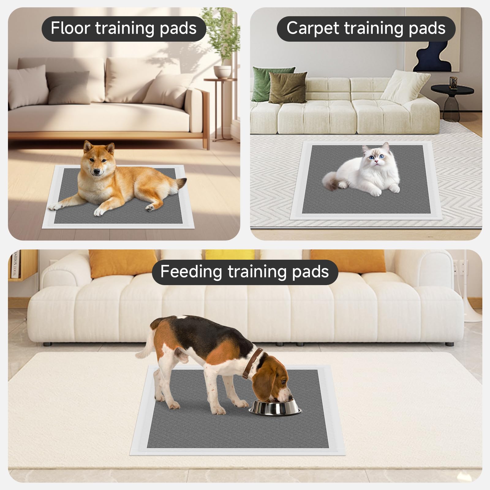 Gardner Pet Charcoal Puppy Pads extra large 28x34 inches for ample coverage