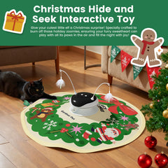 Gardner Pet Christmas Cat Laser Toy track balls in action: encourages paw-workouts and chasing skills.