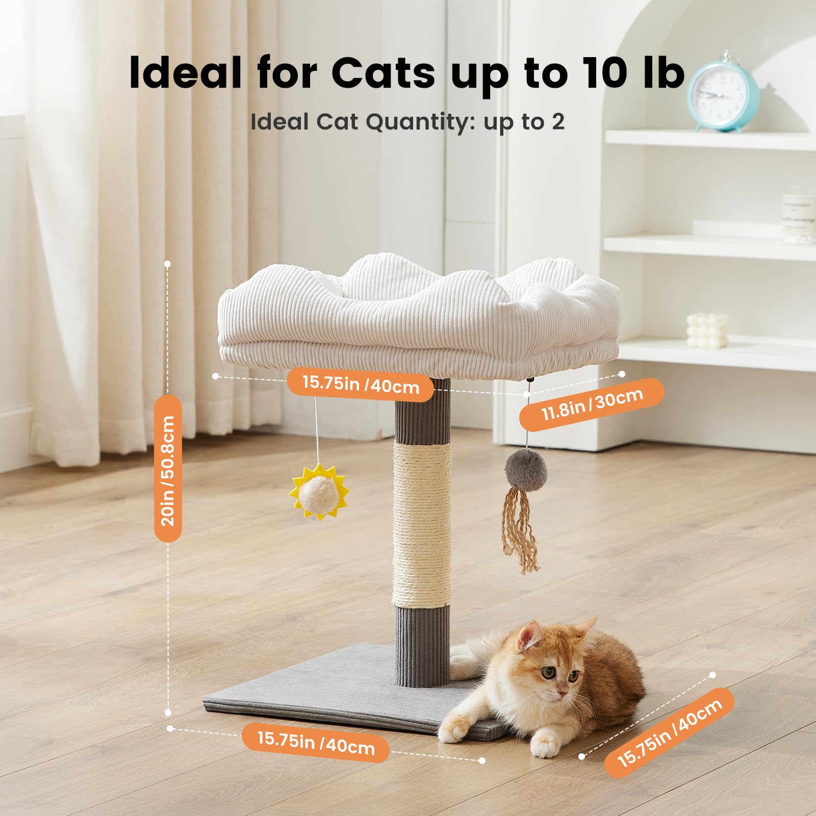 Gardner Pet compact 20-inch design fits small spaces.