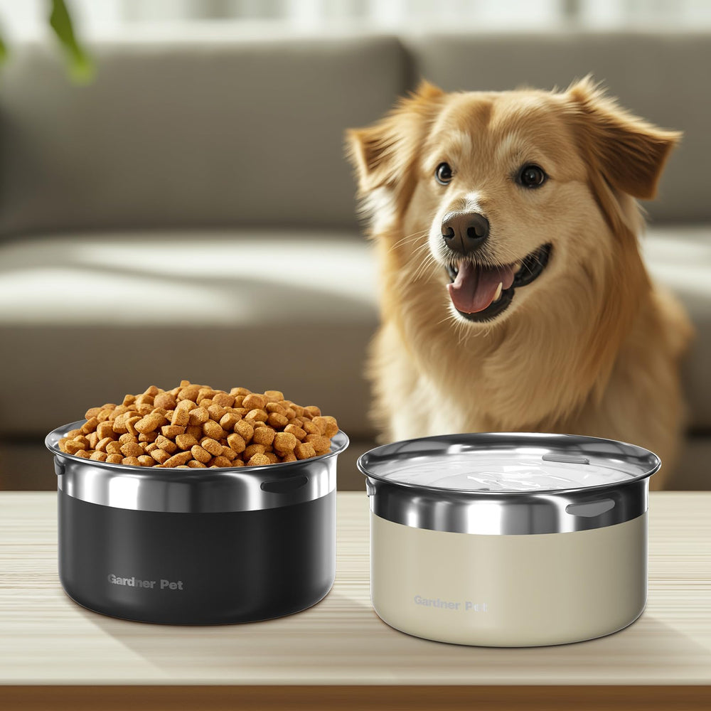 Gardner Pet black bowl complements modern homes and hydration needs.