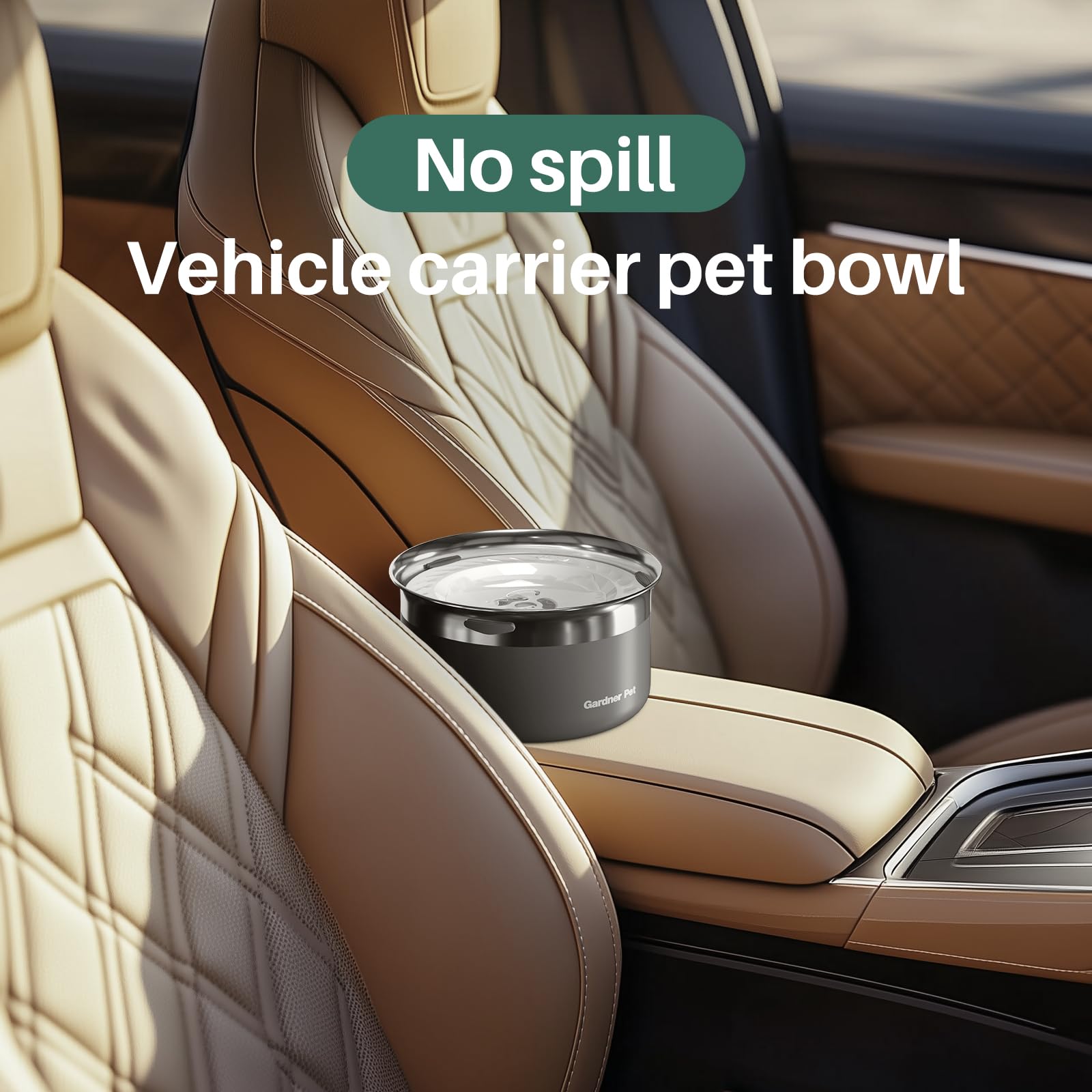 Gardner Pet 304 stainless steel resists rust and odors.