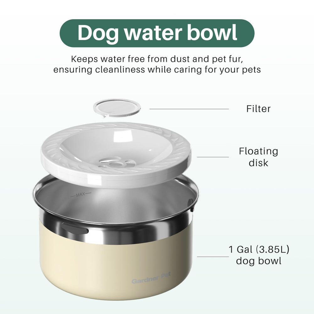 Gardner Pet stainless steel 304 bowl is rust-resistant and odorless for safe use