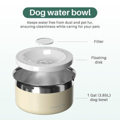 Gardner Pet stainless steel 304 bowl is rust-resistant and odorless for safe use