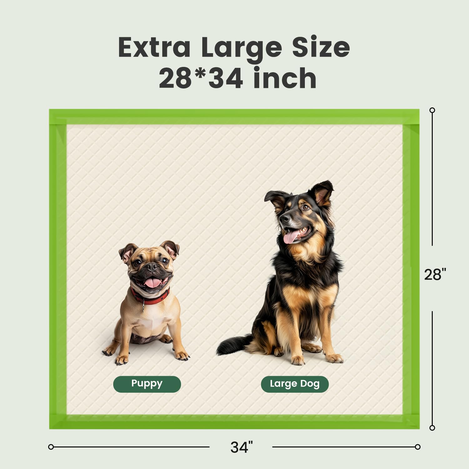 Gardner Pet absorbent-core close-up shows diamond quilting and fast liquid lock-in
