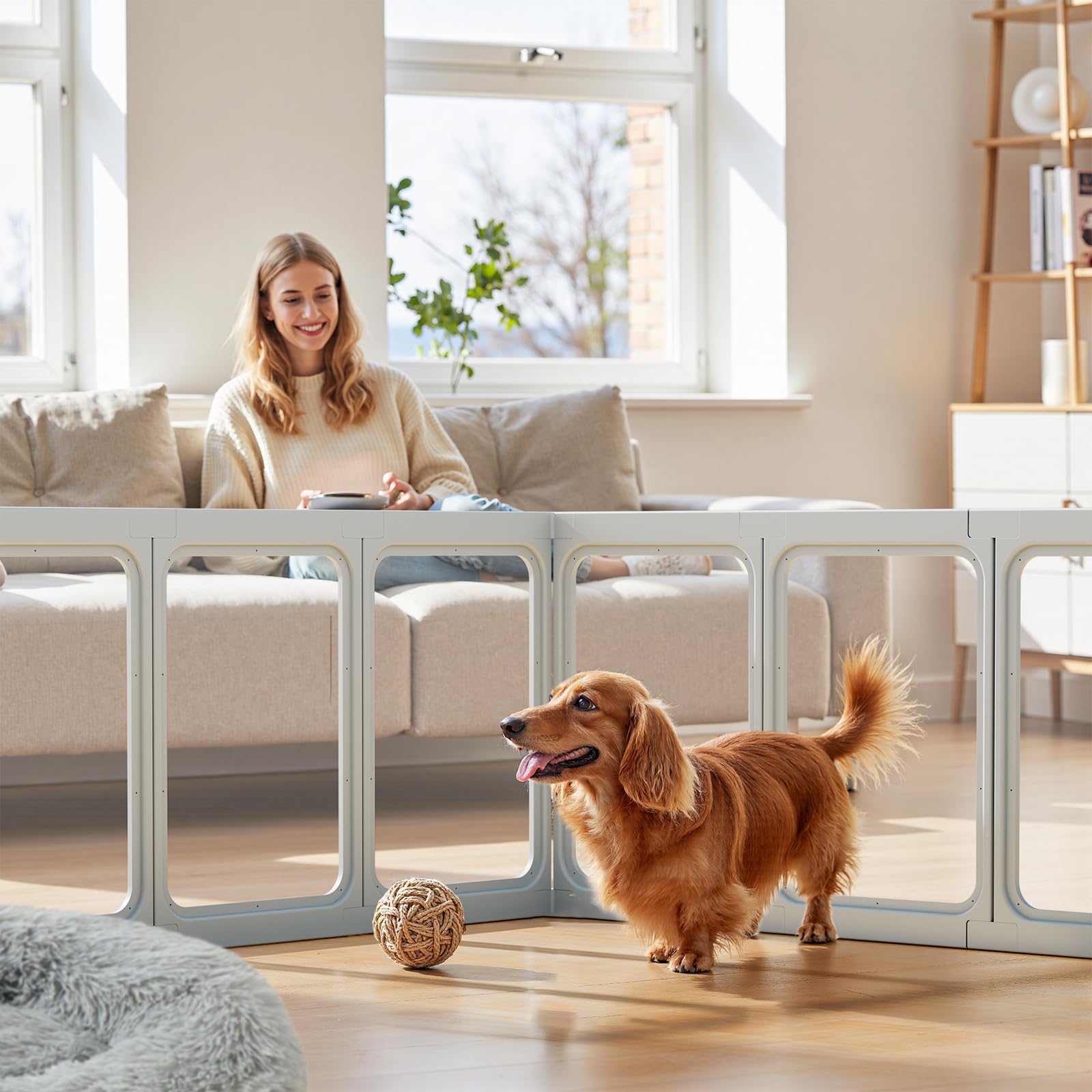 Gardner Pet dog playpen grey whelping box context for gentle containment