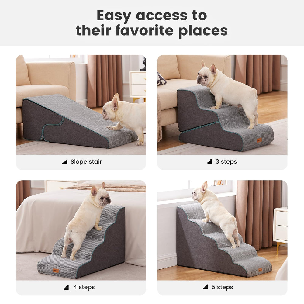 Gardner Pet dog stairs anti-slip base for stable climbs on any floor