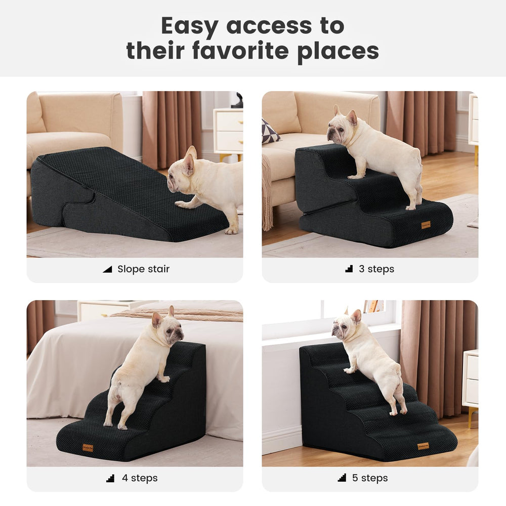Gardner Pet dog stairs require no assembly and are ready to use.
