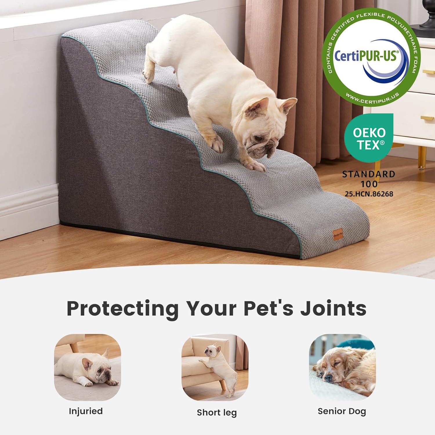 Gardner Pet dog stairs waterproof machine-washable cover resists leaks