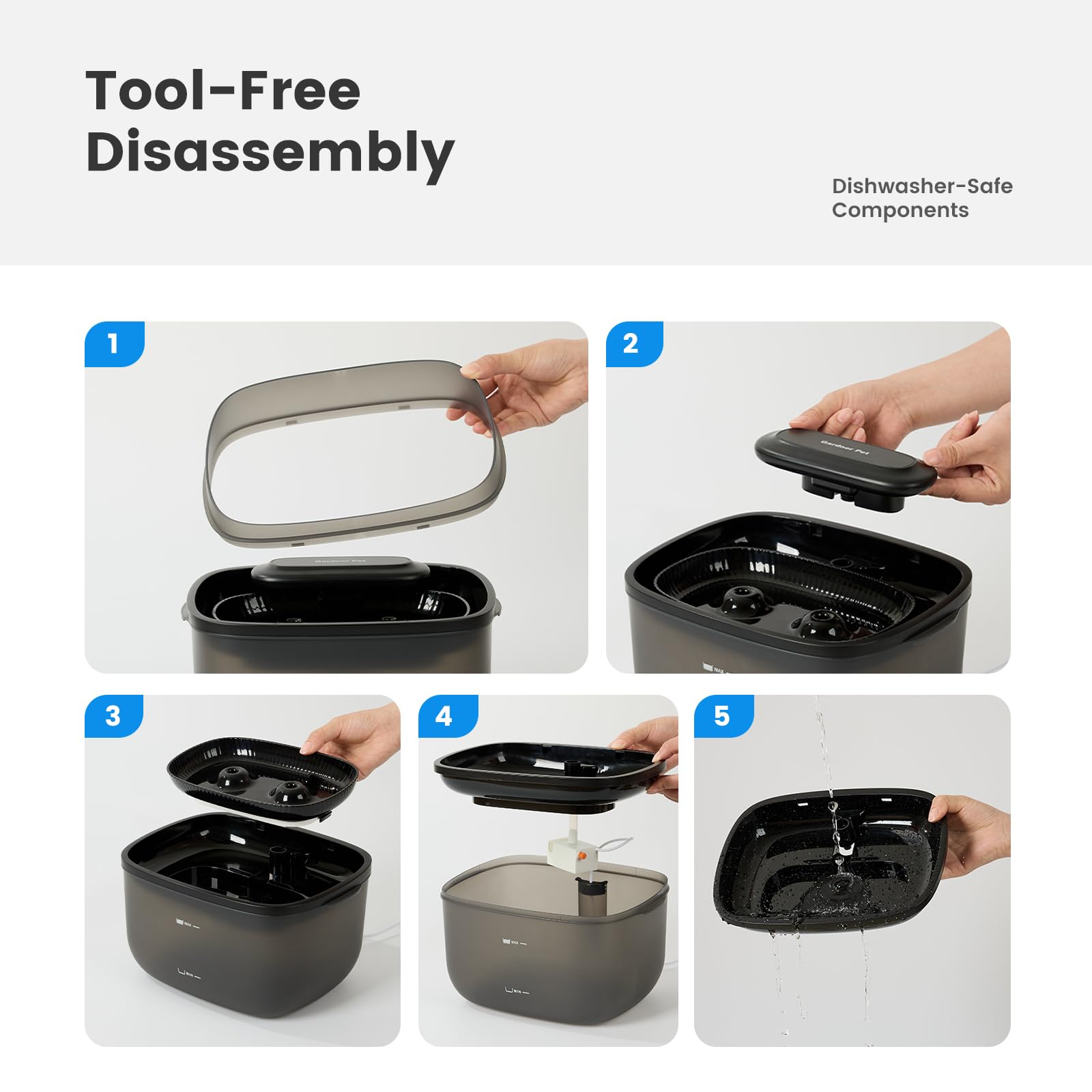 Gardner Pet easy-clean design focuses on quick maintenance and hassle-free upkeep
