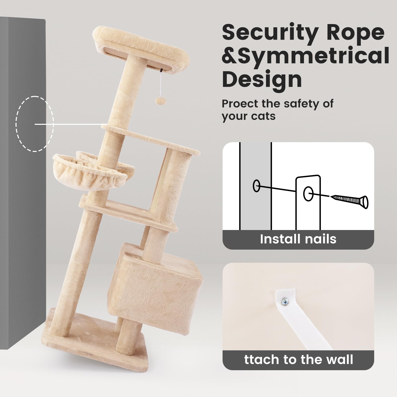 Gardner Pet extra-large base with anti-slip design prevents tipping during play.