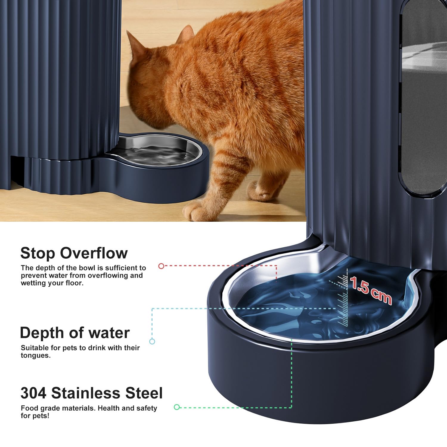 Gardner Pet food container exhibits 46-ounce capacity for reliable meal portions.