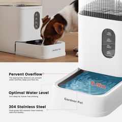 Gardner Pet gravity-fed design requires no electricity for calm use