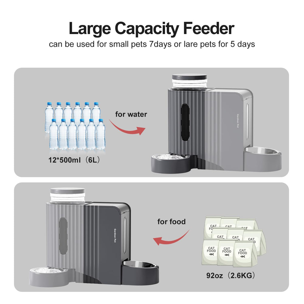Gardner Pet large capacity container showing dual reservoirs for pets