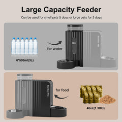 Gardner Pet large-capacity container in kitchen illustrates extended days between refills.