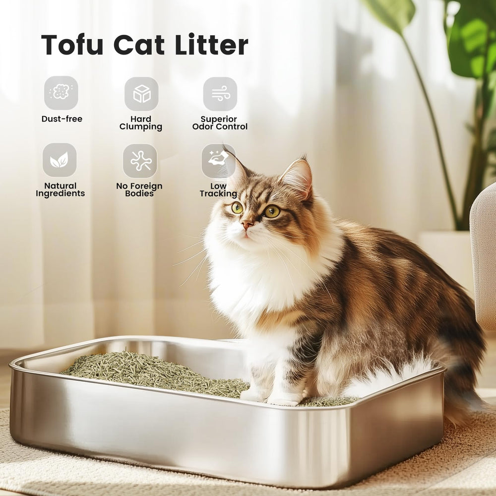 Gardner Pet natural tofu litter dust-free for cleaner air at home.