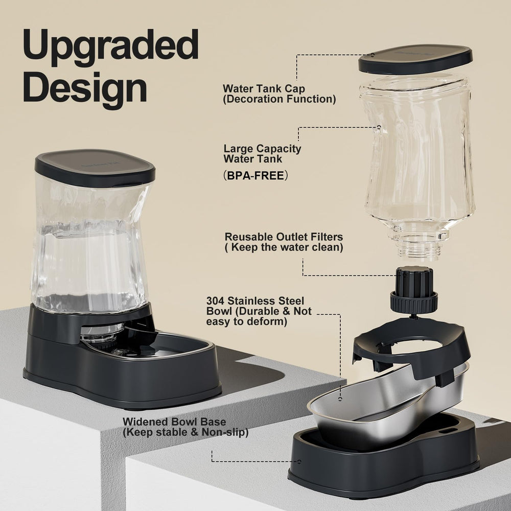 Gardner Pet outlet filter design helps keep water purer and fresher.