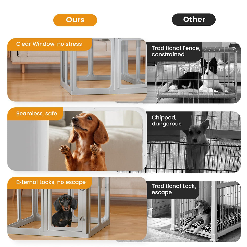 Gardner Pet playpen DIY shape setup demonstrates flexible configuration options