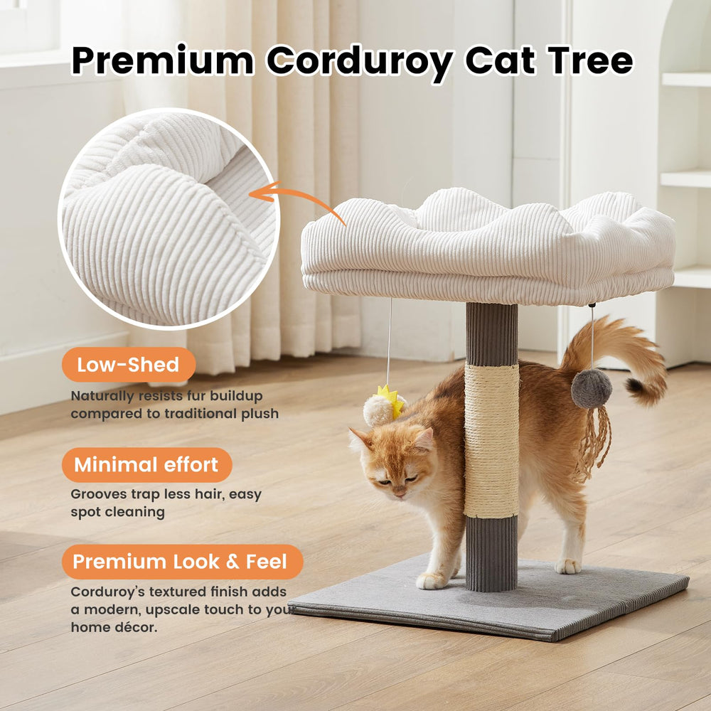 Gardner Pet solid wood base provides stable, tip-resistant support.