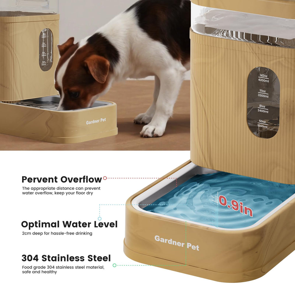 Gardner Pet stainless steel bowl detail emphasizing pet-safe material and cleanliness