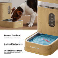 Gardner Pet stainless steel bowl detail emphasizing pet-safe material and cleanliness