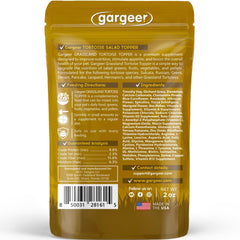 Gargeer Grassland Tortoise Topper mix adds flavor and encouragement at meals.